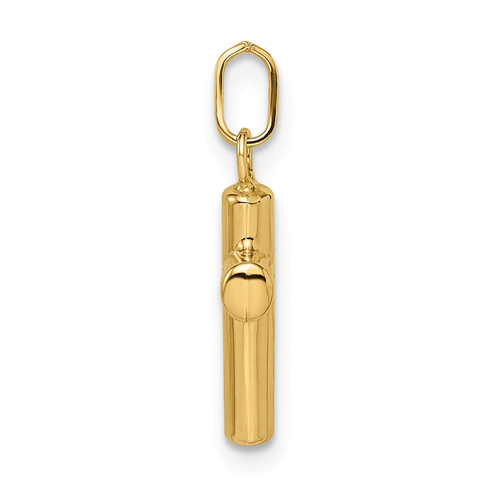 FJC Finejewelers 14 kt Yellow Gold Polished Puffed Cross Charm 17 x 8 mm