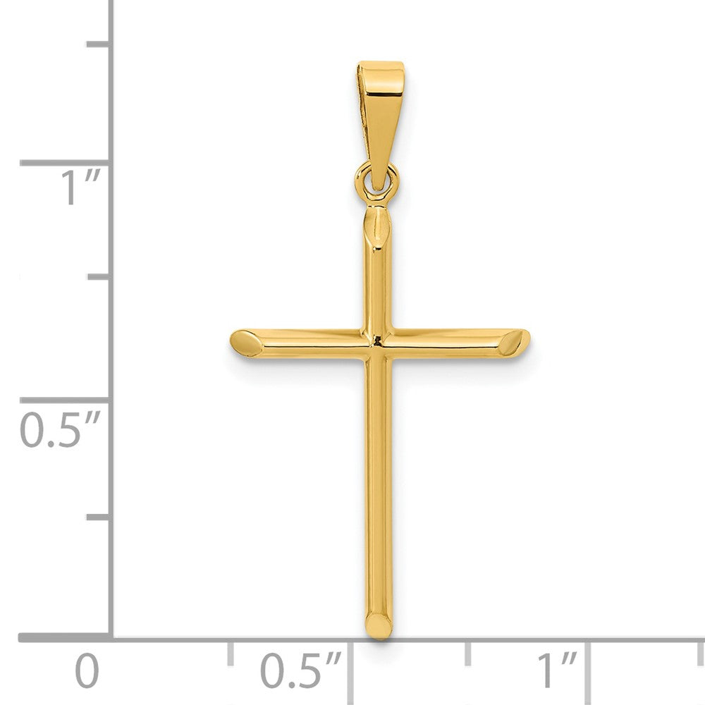 FJC Finejewelers 14 kt Yellow Gold Polished Cross Charm 31 x 15 mm
