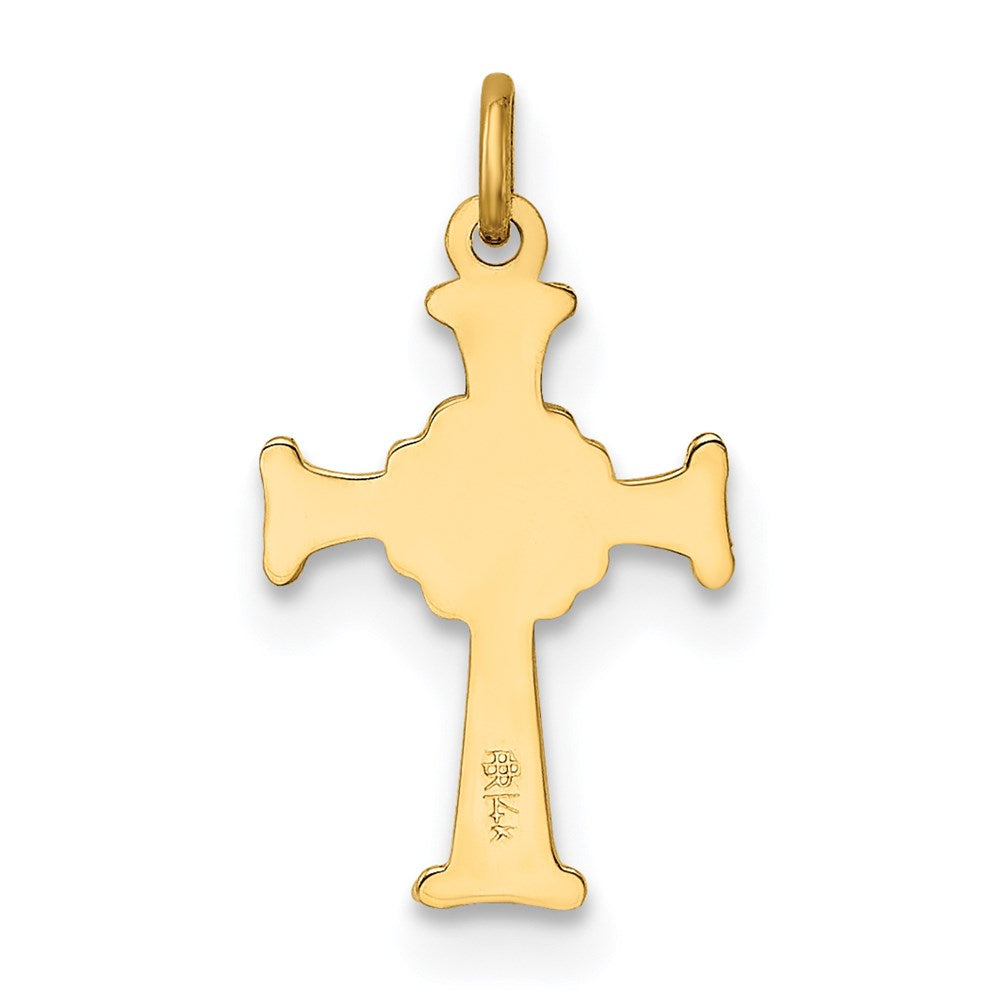 FJC Finejewelers 14 kt Yellow Gold Celtic Cross Charm 18 x 10 mm
