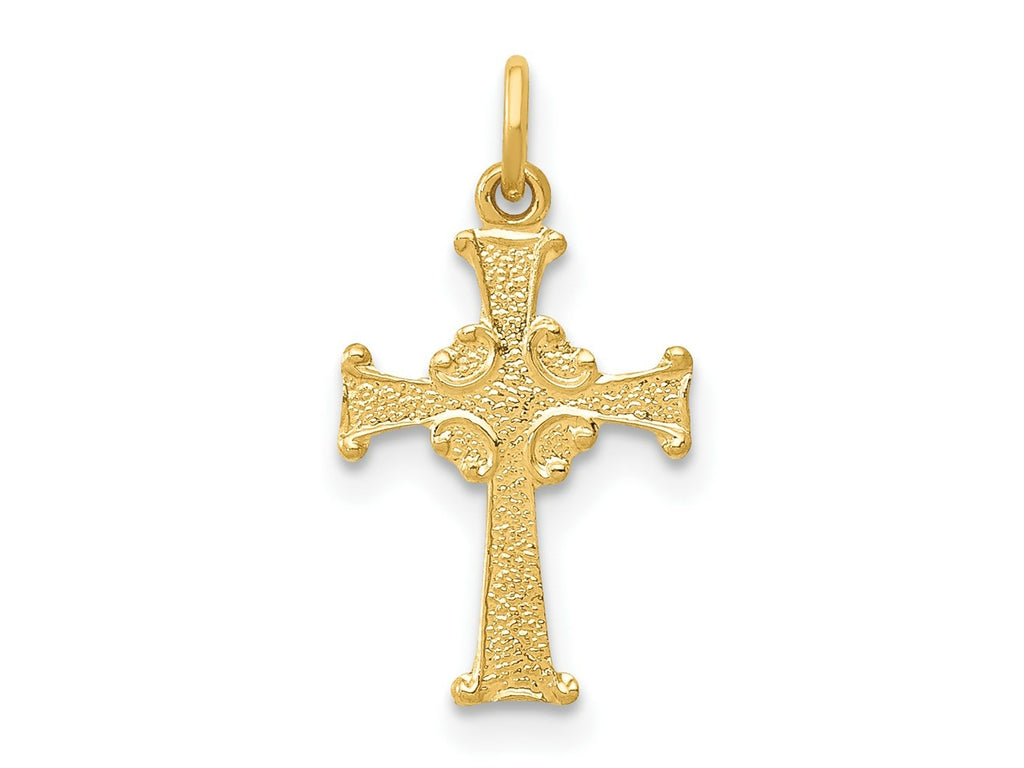 FJC Finejewelers 14 kt Yellow Gold Celtic Cross Charm 18 x 10 mm