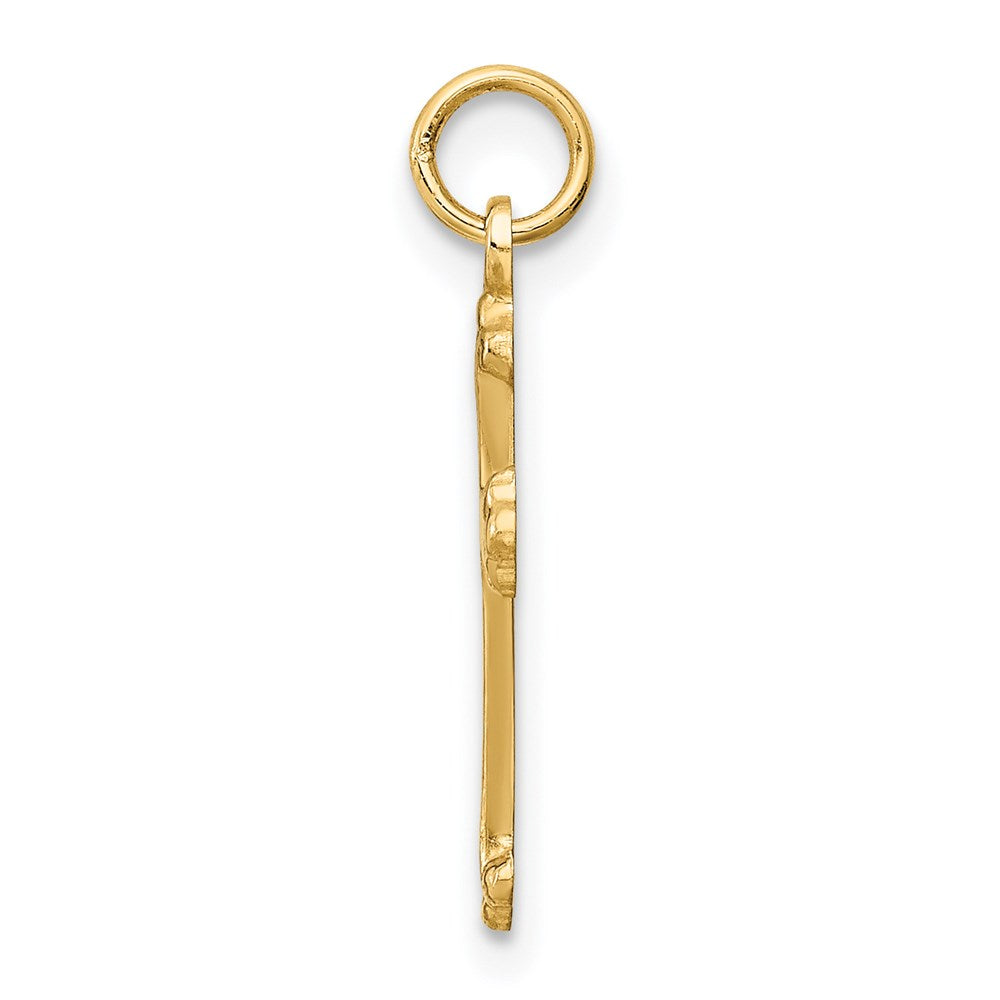 FJC Finejewelers 14 kt Yellow Gold Cross Charm 22 x 12 mm