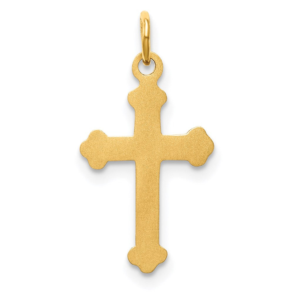 FJC Finejewelers 14 kt Yellow Gold Cross Charm 22 x 12 mm