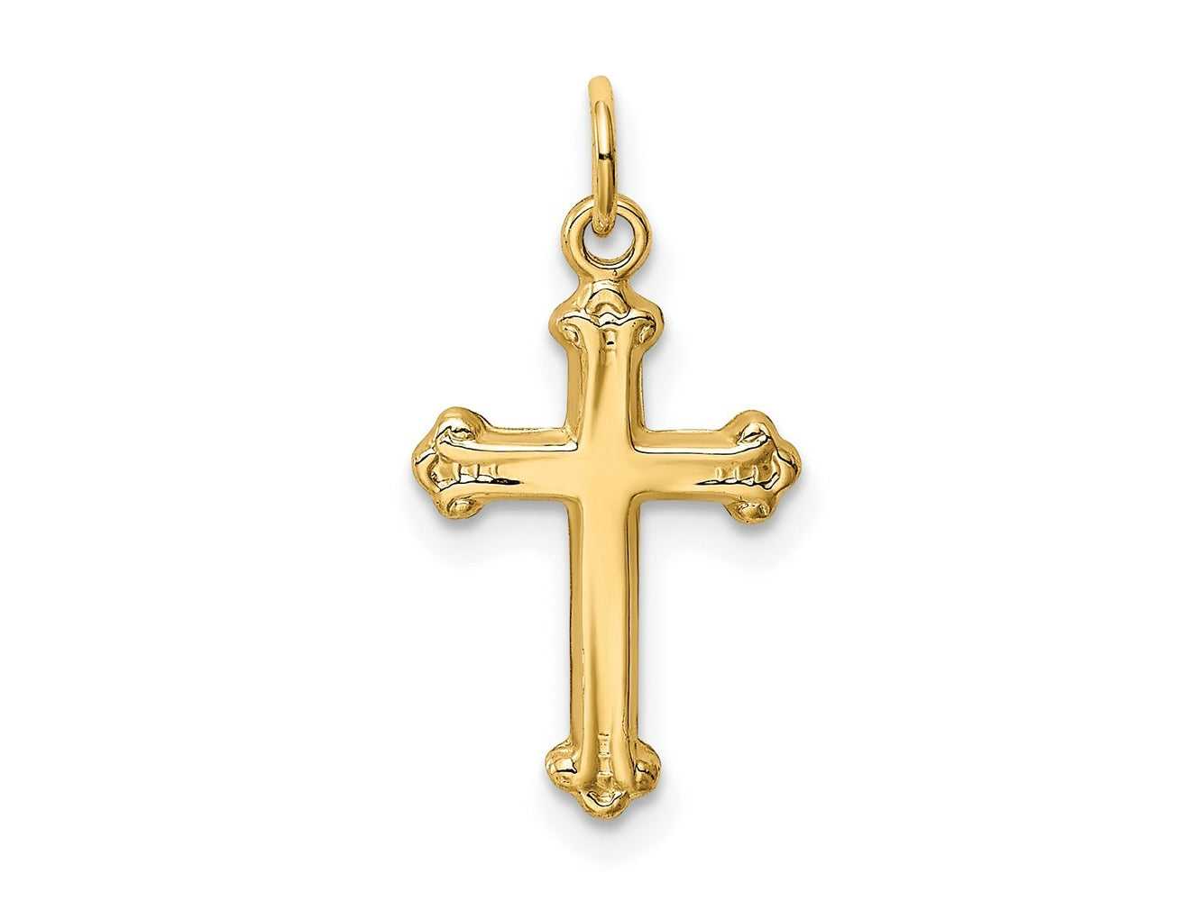 FJC Finejewelers 14 kt Yellow Gold Cross Charm 22 x 12 mm