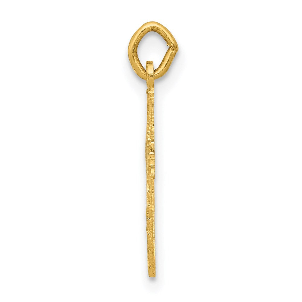FJC Finejewelers 14 kt Yellow Gold Small Cross Charm 18 x 10 mm