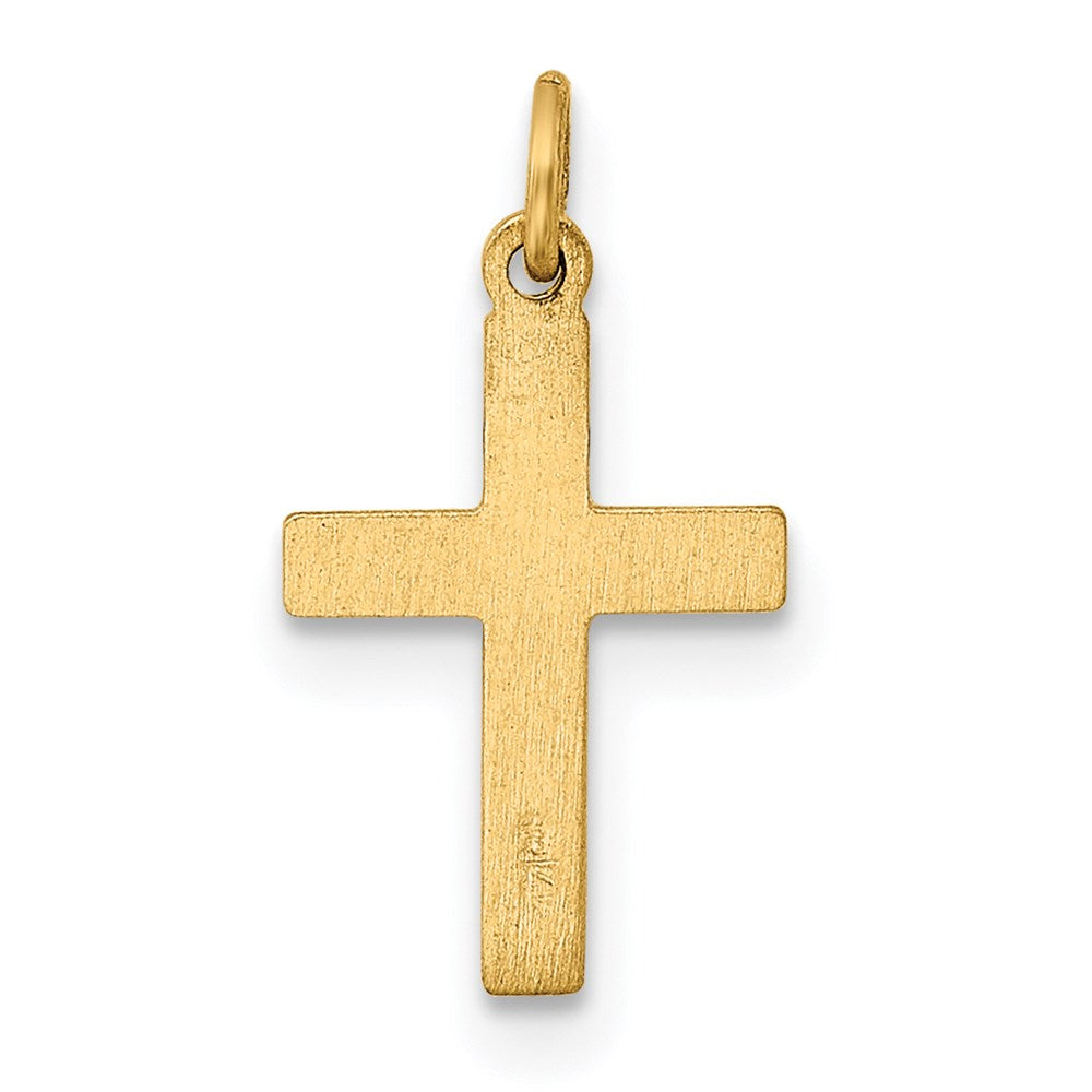 FJC Finejewelers 14 kt Yellow Gold Small Cross Charm 18 x 10 mm