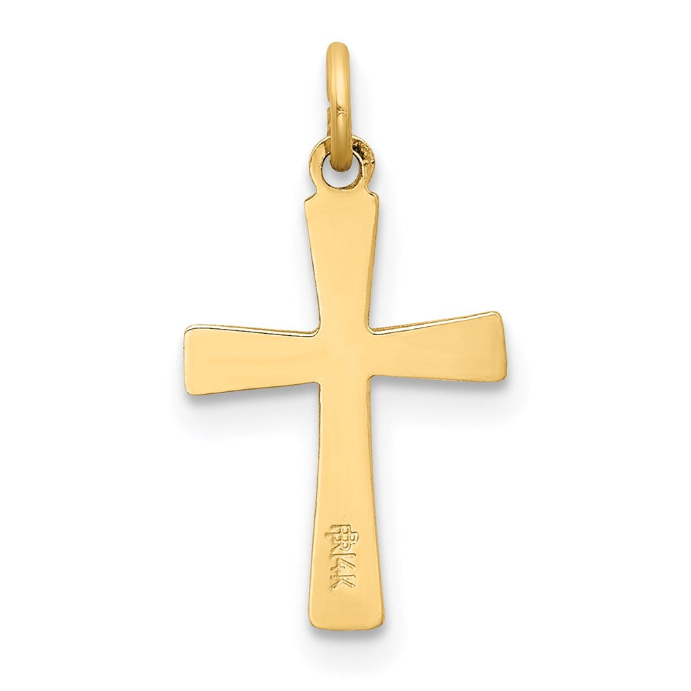 FJC Finejewelers 14 kt Yellow Gold Cross Charm 18 x 10 mm