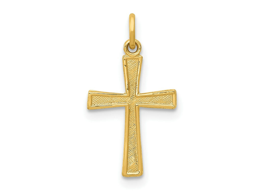 FJC Finejewelers 14 kt Yellow Gold Cross Charm 18 x 10 mm