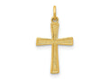 FJC Finejewelers 14 kt Yellow Gold Cross Charm 18 x 10 mm