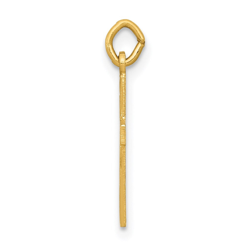 FJC Finejewelers 14 kt Yellow Gold Small Cross Charm 19 x 10 mm