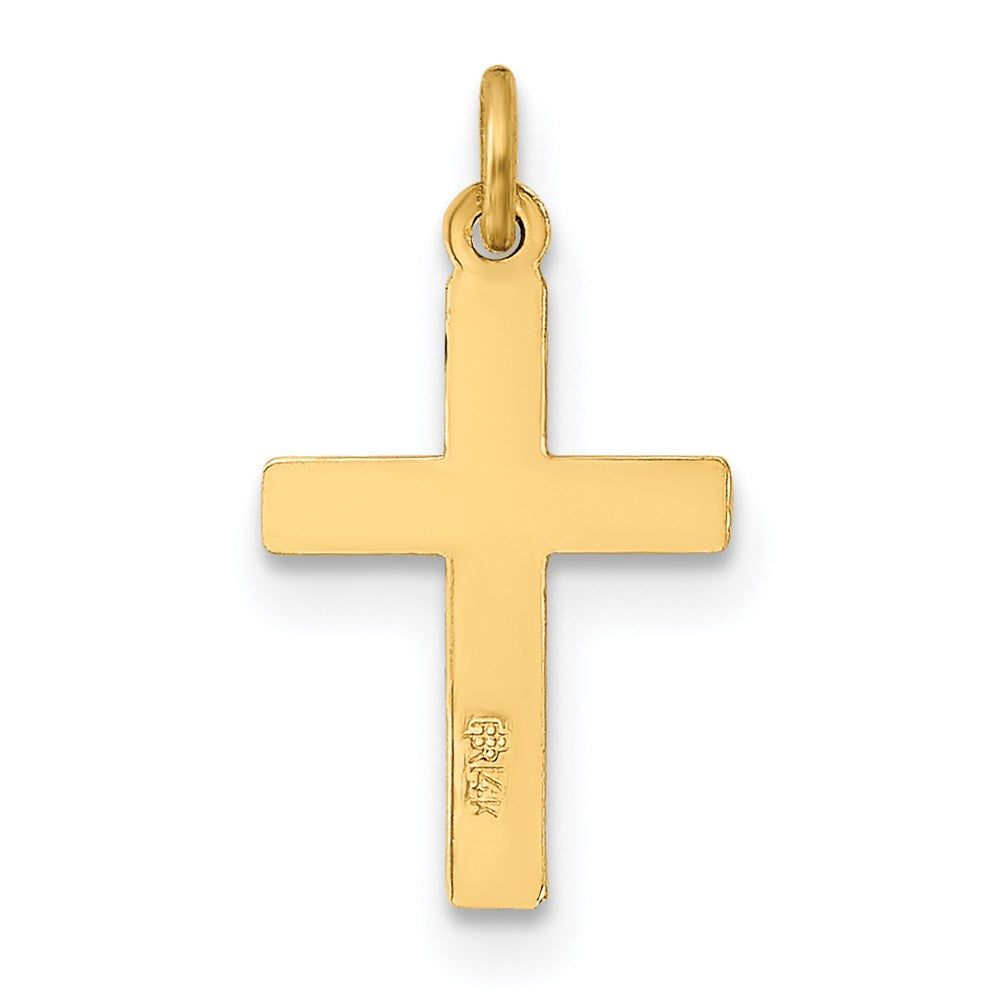 FJC Finejewelers 14 kt Yellow Gold Small Cross Charm 19 x 10 mm