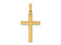FJC Finejewelers 14 kt Yellow Gold Hollow Cross Charm 28 x 9 mm