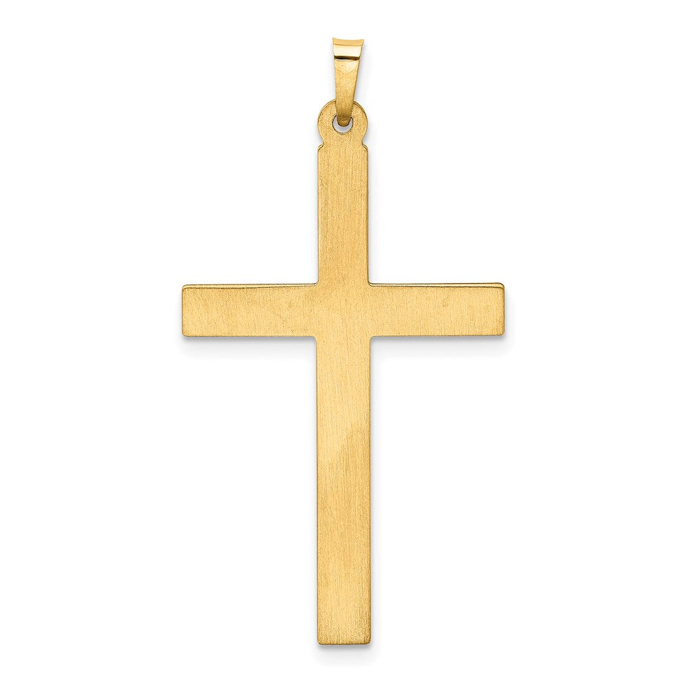 FJC Finejewelers 14 kt Yellow Gold Hollow Cross Charm 40 x 21 mm