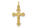 FJC Finejewelers 14 kt Yellow Gold INRI Hollow Crucifix Charm