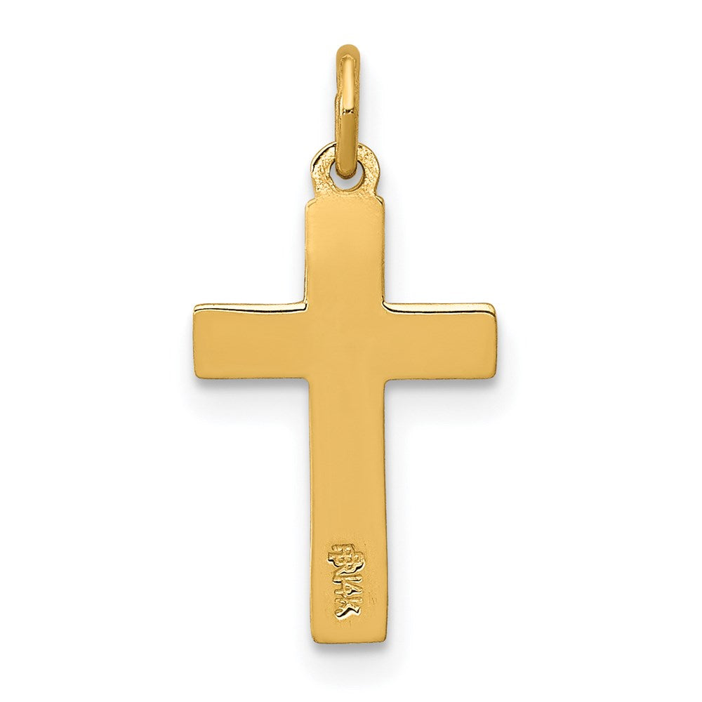 FJC Finejewelers 14 kt Yellow Gold INRI Crucifix Charm 19 x 10 mm