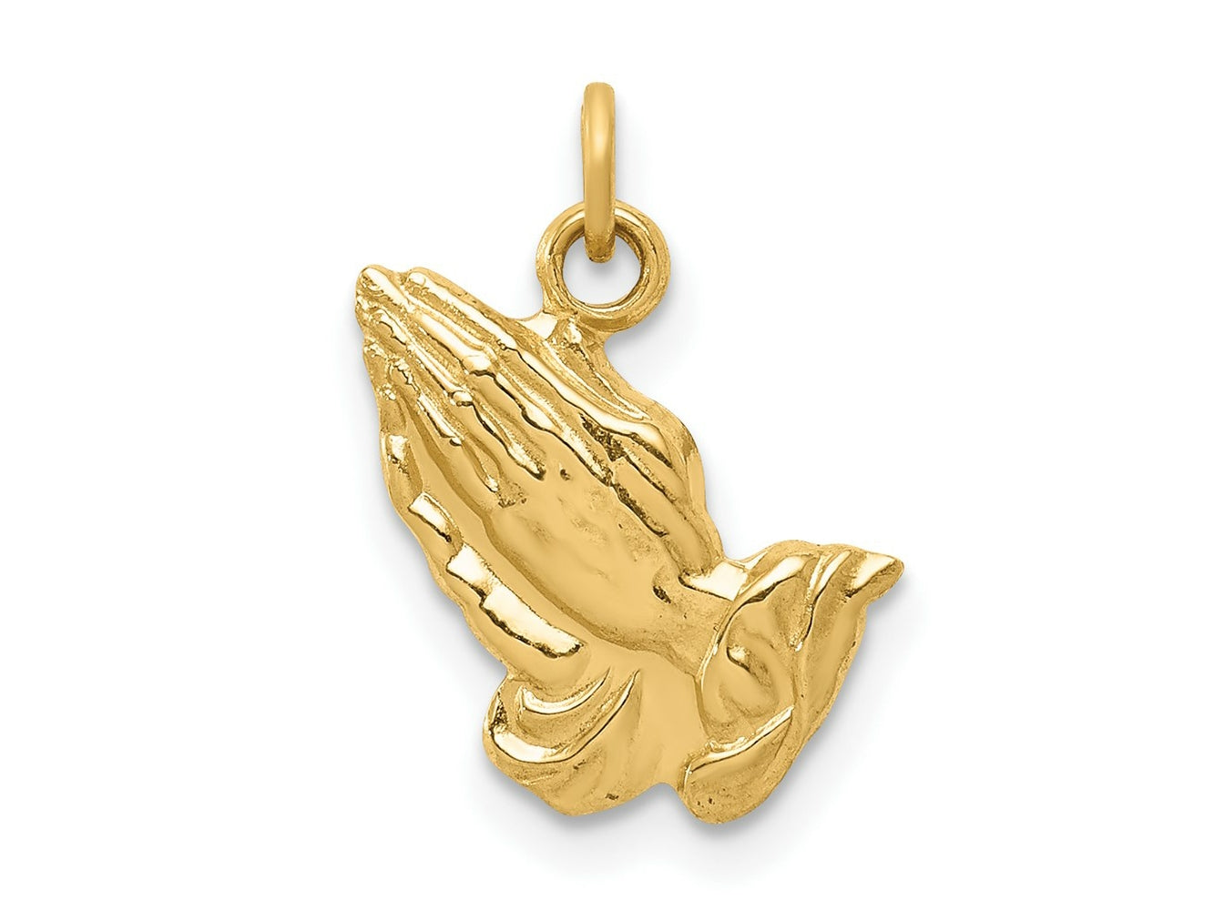 FJC Finejewelers 14 kt Yellow Gold Praying Hands Charm 17 x 12 mm