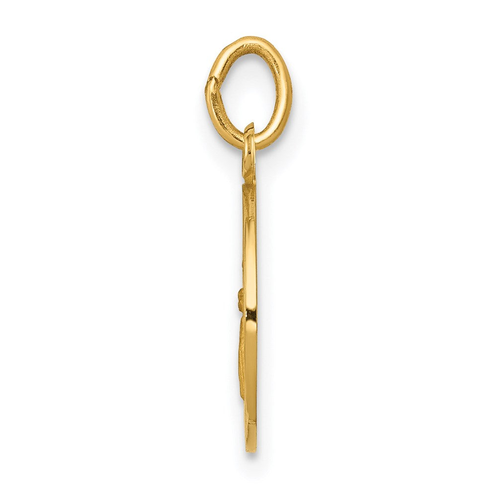 FJC Finejewelers 14 kt Yellow Gold Guardian Angel Medal Charm 17 x 11 mm