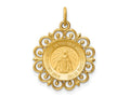 FJC Finejewelers 14 kt Yellow Gold Miraculous Medal Charm 23 x 19 mm