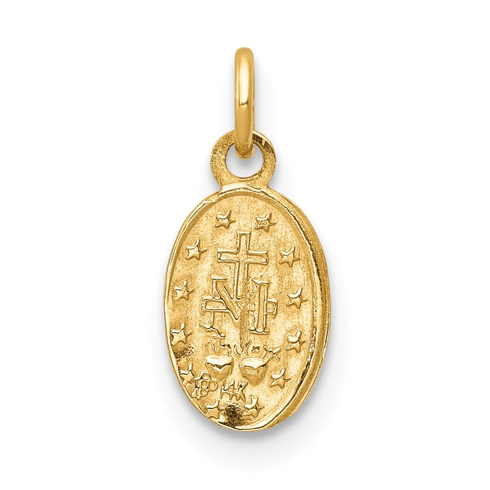 FJC Finejewelers 14 kt Yellow Gold Miraculous Medal Charm 14 x 7 mm