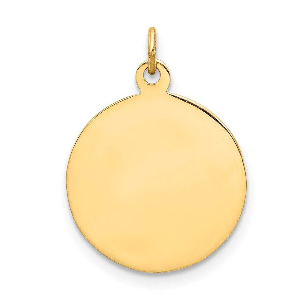 FJC Finejewelers 14 kt Yellow Gold Our Lady of Mount Carmel Medal Charm 20 x 15 mm