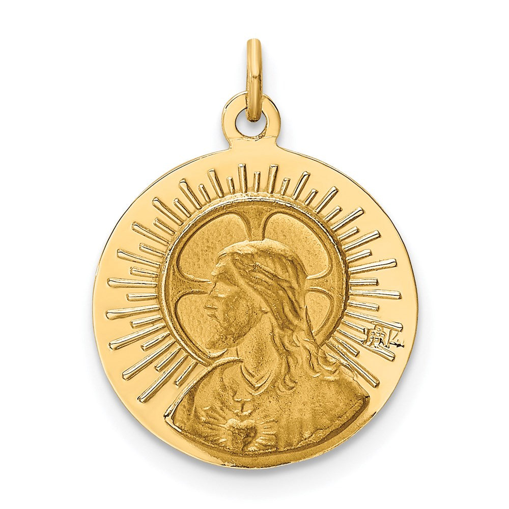 FJC Finejewelers 14 kt Yellow Gold Matka Boska Medal Charm 19 x 15 mm