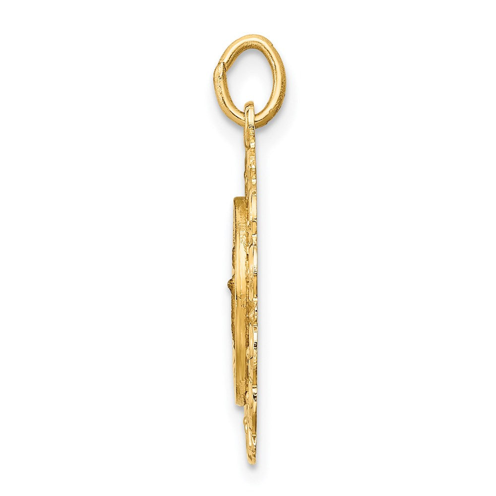 FJC Finejewelers 14 kt Yellow Gold Infant of Prague Medal Charm 24 x 19 mm