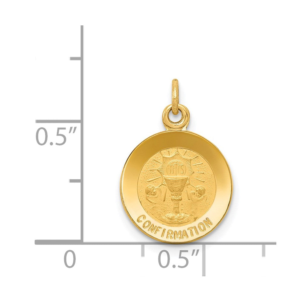 FJC Finejewelers 14 kt Yellow Gold Confirmation Charm 18 x 12 mm