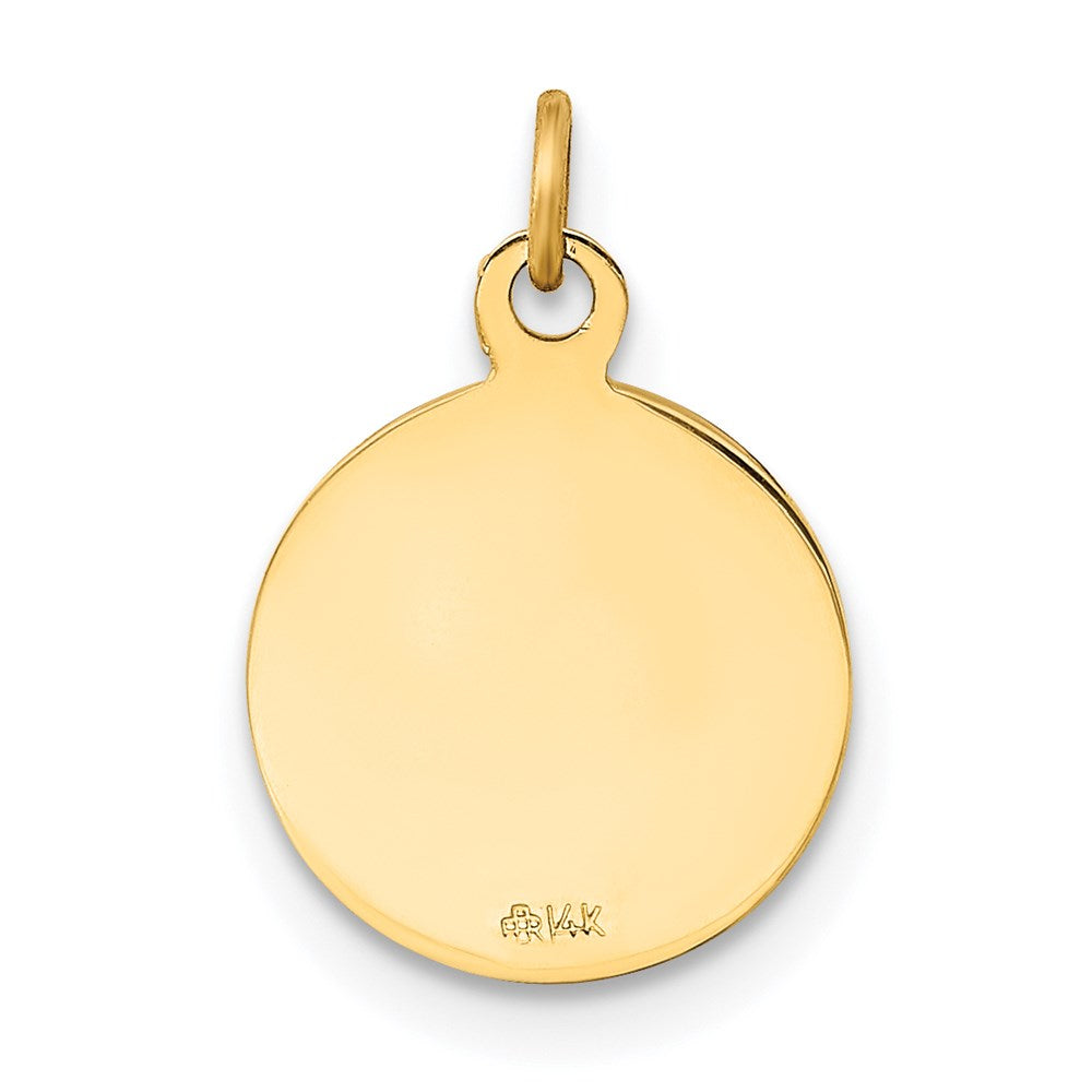 FJC Finejewelers 14 kt Yellow Gold Confirmation Charm 18 x 12 mm