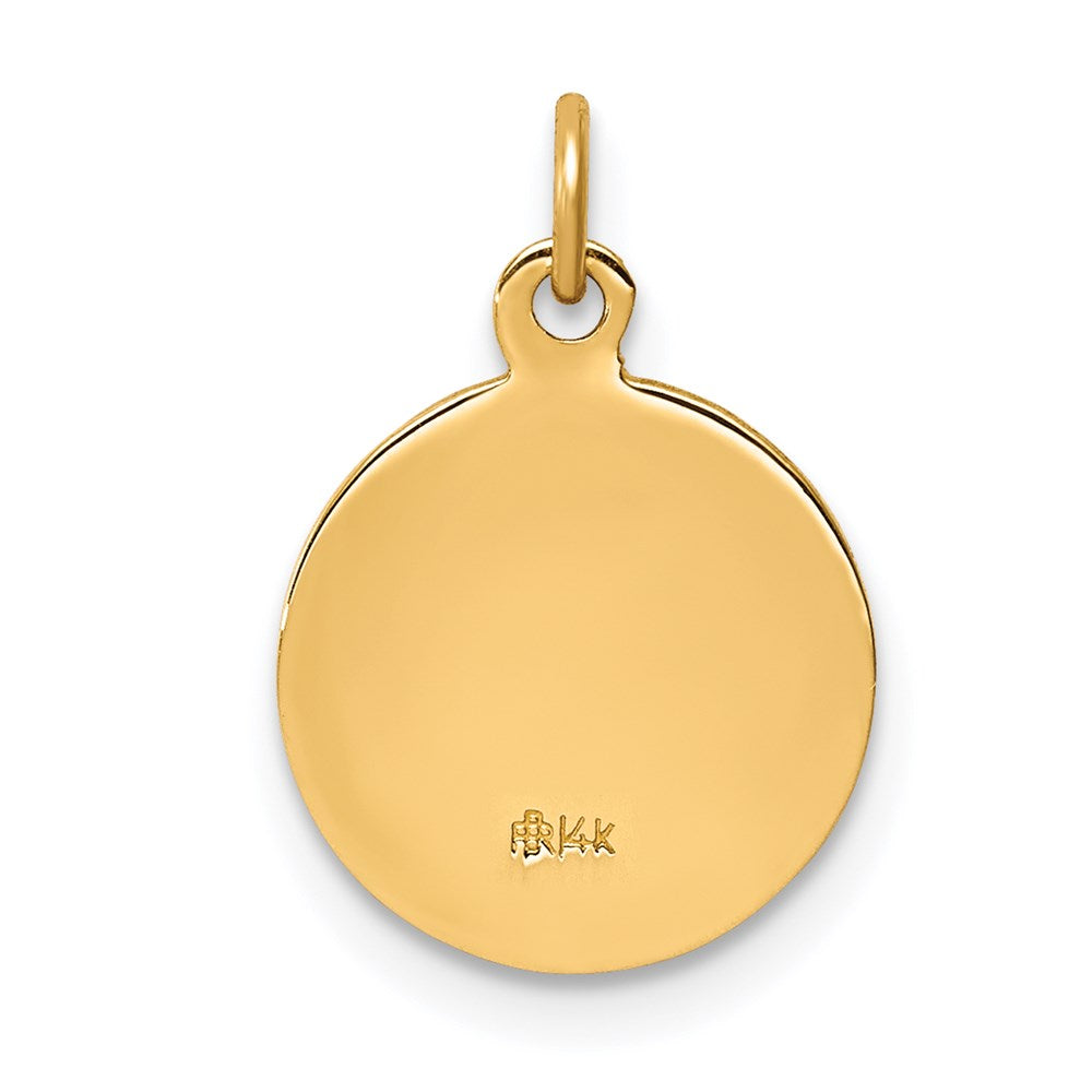 FJC Finejewelers 14 kt Yellow Gold Confirmation Charm 17 x 12 mm