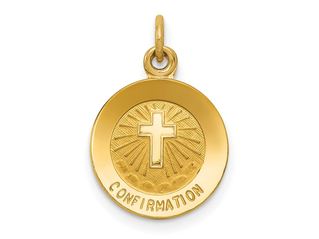 FJC Finejewelers 14 kt Yellow Gold Confirmation Charm 17 x 12 mm