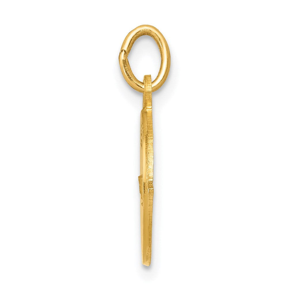 FJC Finejewelers 14 kt Yellow Gold Holy Communion Charm 16 x 12 mm