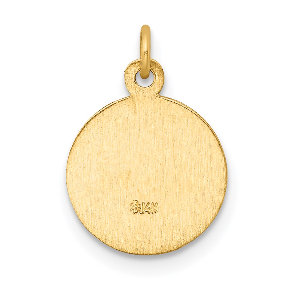 FJC Finejewelers 14 kt Yellow Gold Holy Communion Charm 16 x 12 mm