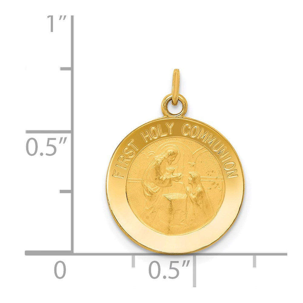 FJC Finejewelers 14 kt Yellow Gold First Holy Communion Charm 20 x 15 mm