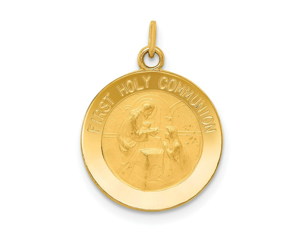 FJC Finejewelers 14 kt Yellow Gold First Holy Communion Charm 20 x 15 mm