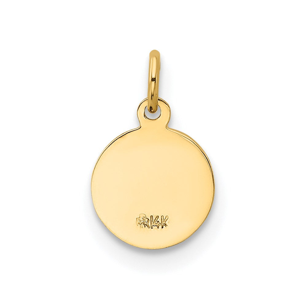 FJC Finejewelers 14 kt Yellow Gold Saint Christopher Medal Charm 13 x 8 mm