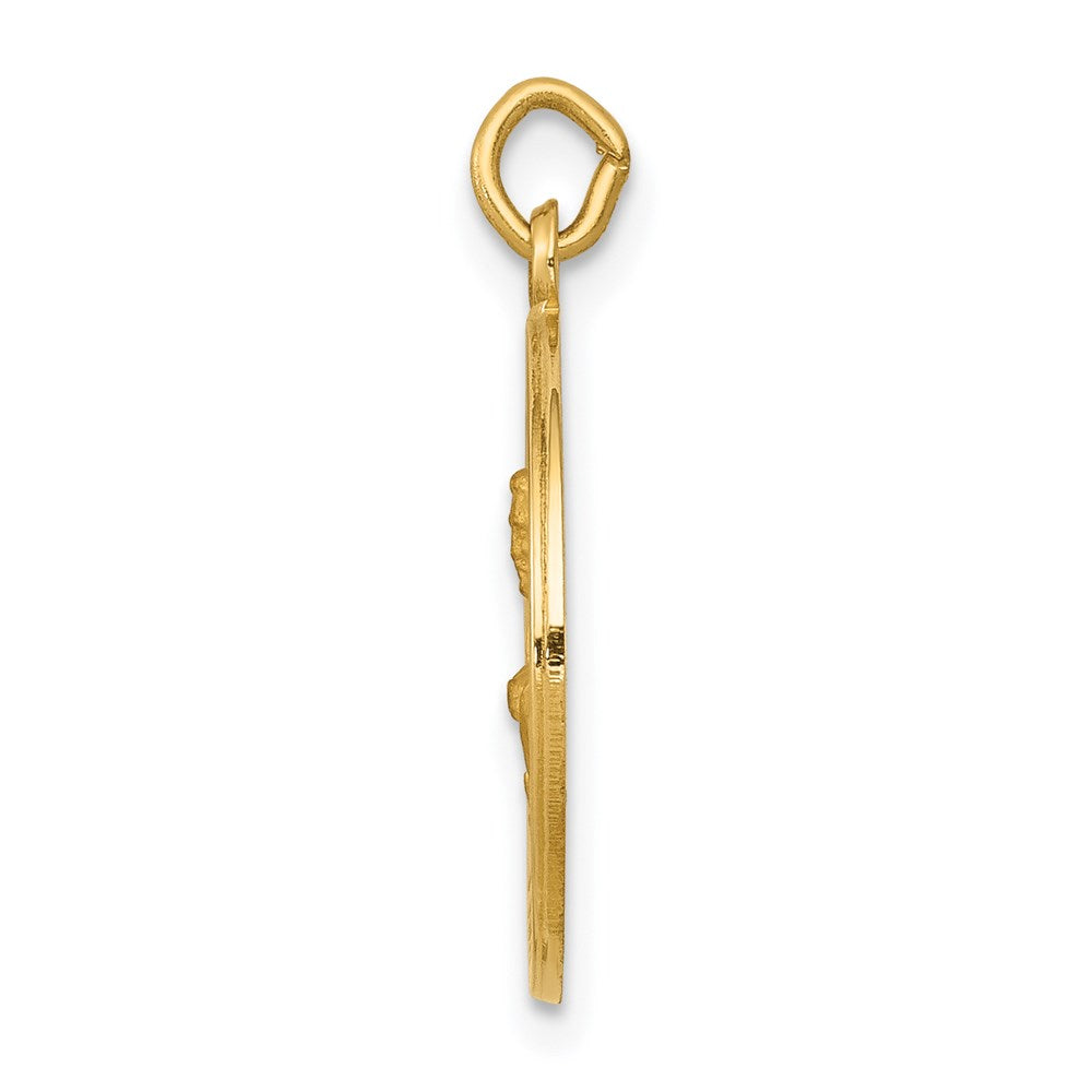 FJC Finejewelers 14 kt Yellow Gold Saint John Medal Charm 19 x 15 mm
