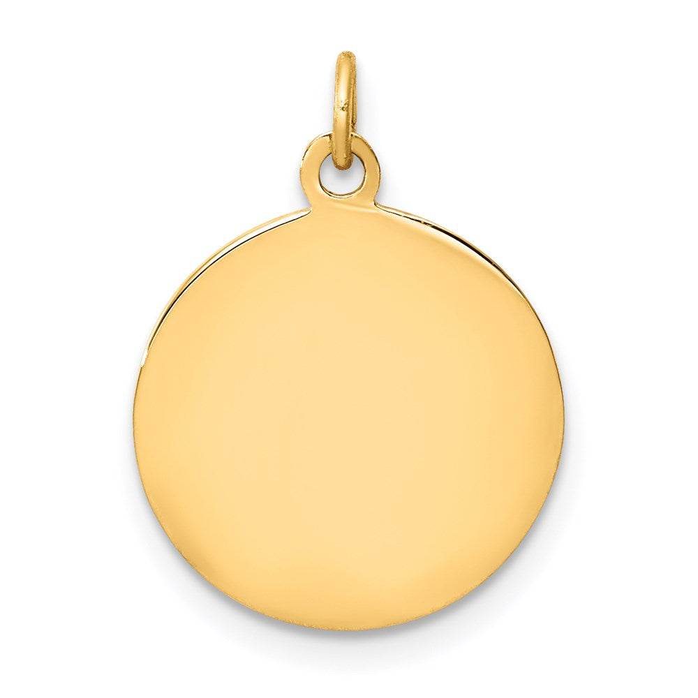 FJC Finejewelers 14 kt Yellow Gold Saint Luke Medal Charm 19 x 15 mm