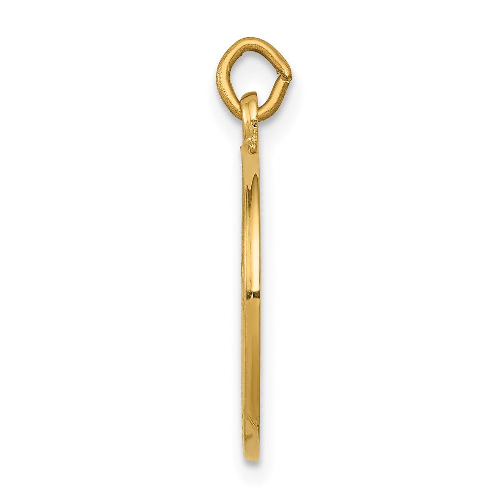 FJC Finejewelers 14 kt Yellow Gold Saint John Baptist Medal Charm 19 x 15 mm