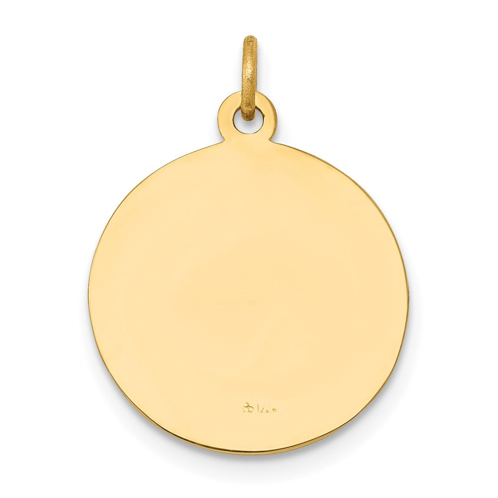 FJC Finejewelers 14 kt Yellow Gold Saint John Baptist Medal Charm 19 x 15 mm