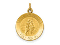 FJC Finejewelers 14 kt Yellow Gold Saint John Baptist Medal Charm 19 x 15 mm