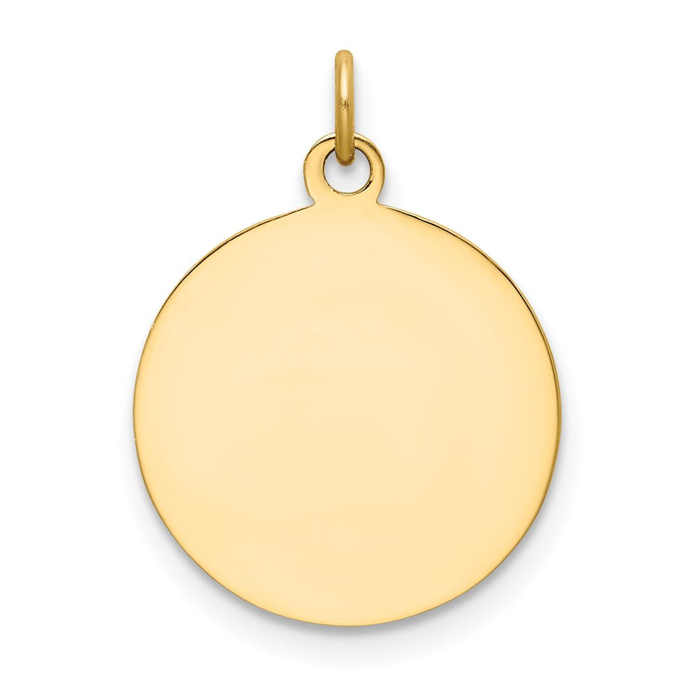FJC Finejewelers 14 kt Yellow Gold Saint Elizabeth Seton Medal Charm 20 x 15 mm