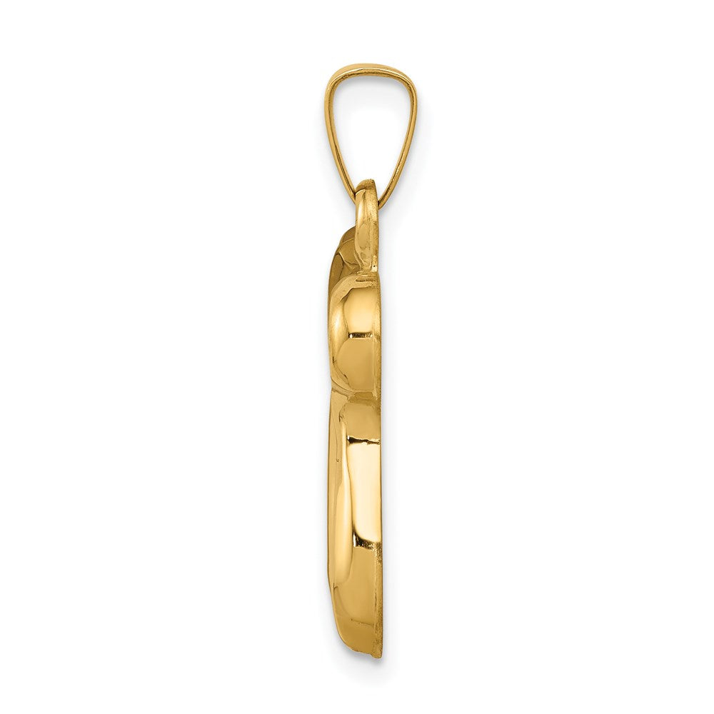 FJC Finejewelers 14 kt Yellow Gold Chai Charm 24 x 20 mm