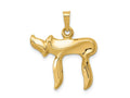 FJC Finejewelers 14 kt Yellow Gold Chai Charm 24 x 20 mm