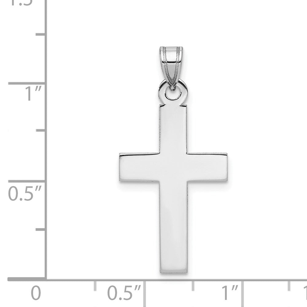 FJC Finejewelers 14 kt White Gold Cross Charm 29 mm x 15 mm