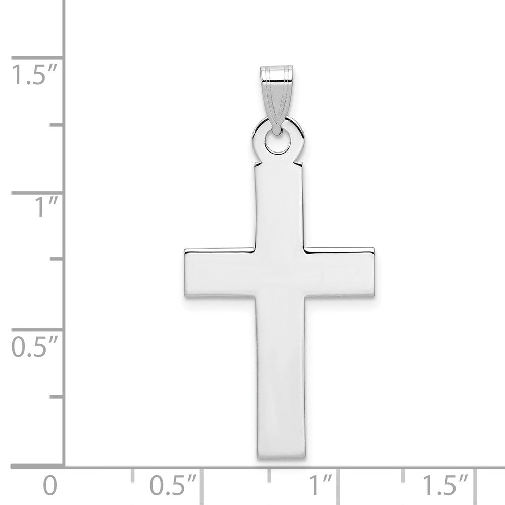 FJC Finejewelers 14 kt White Gold Cross Charm 36 mm x 18 mm