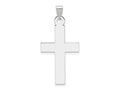 FJC Finejewelers 14 kt White Gold Cross Charm 36 mm x 18 mm