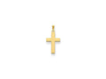 FJC Finejewelers 14 kt Yellow Gold Polished Cross Charm 30 x 15 mm