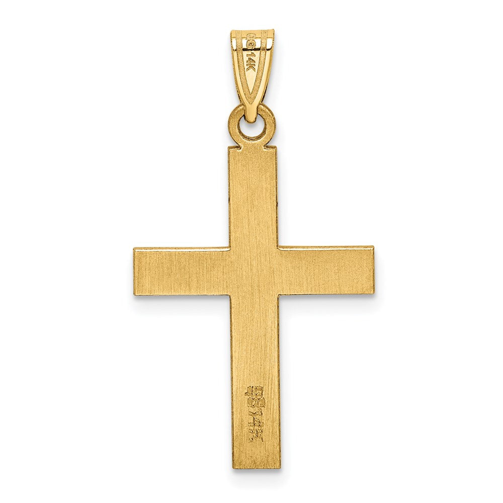 FJC Finejewelers 14 kt Yellow Gold Polished Cross Charm 31 x 14 mm