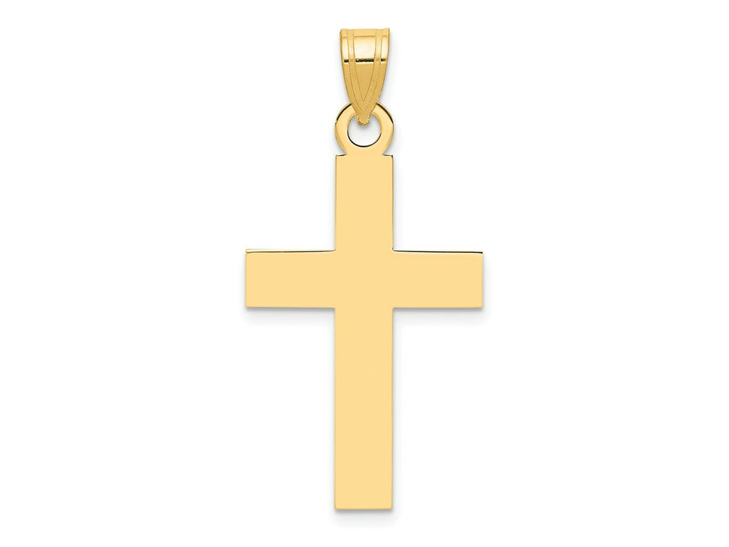 FJC Finejewelers 14 kt Yellow Gold Polished Cross Charm 31 x 14 mm