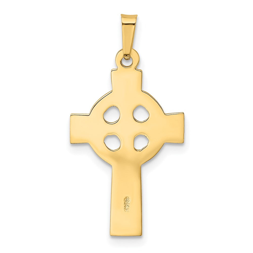 FJC Finejewelers 14 kt Yellow Gold Celtic Cross Charm 32 x 16 mm