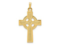 FJC Finejewelers 14 kt Yellow Gold Celtic Cross Charm 37 x 21 mm